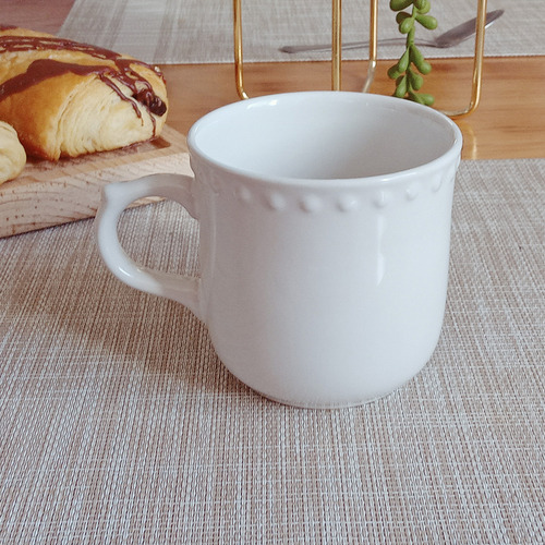 Taza Mauve Emboss Blanca 72 Piezas 290ml