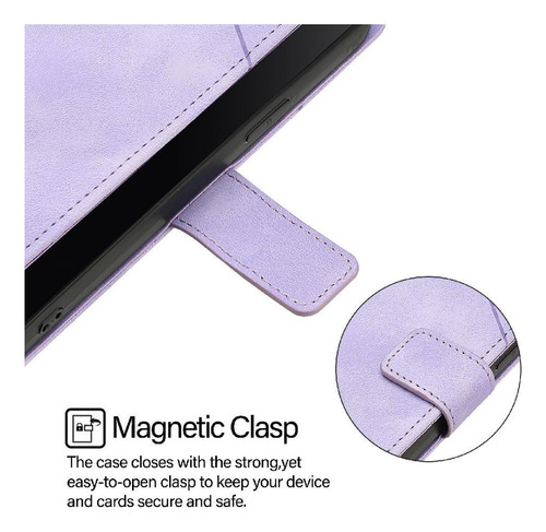 Funda Cartera De Cuero Magnética For Infinix Note 40 Pro 5g