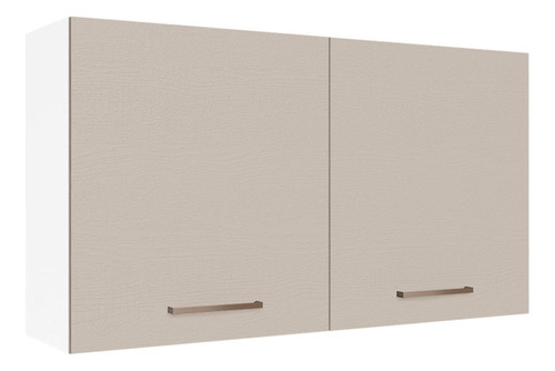 Armario Aéreo 120cm con 2 Puertas Color Blanco/Crema Agata Madesa