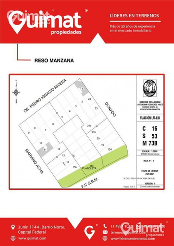 Imagen 12 de 13 de Mariano Acha Y Rivera - Lideres En Terrenos - Guimat Propiedades