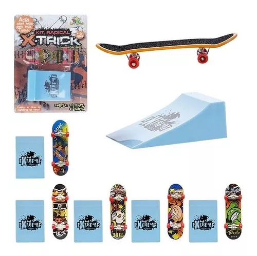 Skate Dedo Infantil 3 Un Presente Fingerboard Lembranca em