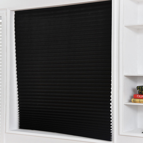 Persianas Plisadas Sin Cordón Negras Para Ventana