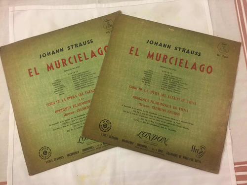 2 Discos Vinilo Lp Johan Strauss El Murcielago London
