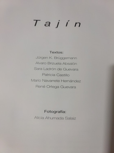 Tajín Gobierno Del Estado De Veracruz Textos De Bruggeman (Usado)