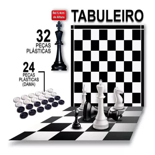 Jogo De Tabuleiro Damas Coluna