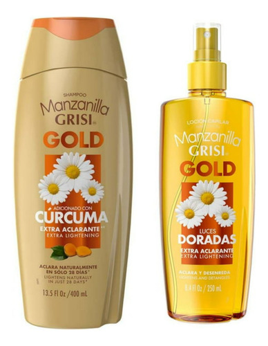 Shampoo Manzanilla Grisi Gold 400ml+ Loción Aclarante 250ml 