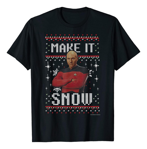 Polera Star Trek: La Próxima Generación Make It Snow