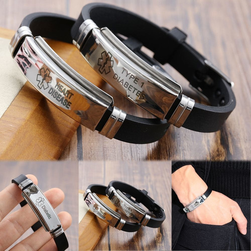 Pulsera De Alerta Médica Para Diabetes, Epilepsia