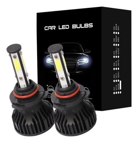 Par Ampolletas Auto Turbo Led 9004 /9007/ Hb5 16000lm 4 Cara