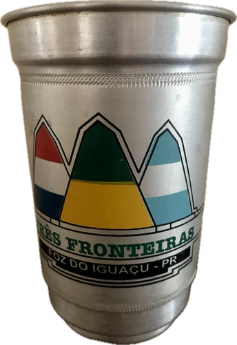 Vaso Souvenir 3 Fronteras Colección- Foz Do Iguaçú - Brasil