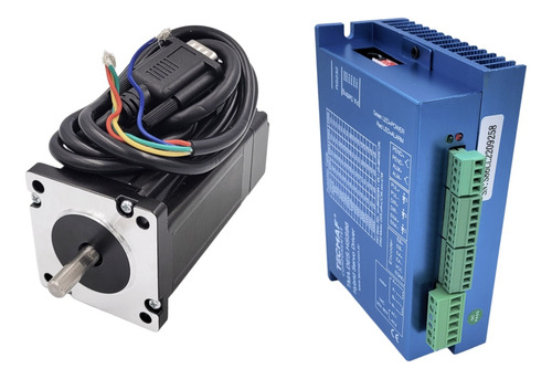 Kit Motor Passo 120kgf.cm Com Encoder E Com Freio + Drive