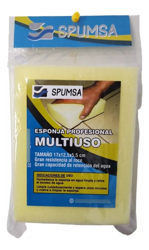 Esponja Profesional Multiuso Fraguado Limpieza 17x12.5x5.5