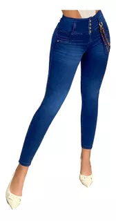Jeans Colombianos Levanta Gluteo Con Faja Interna D24121