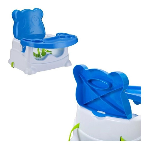 Cadeira Booster Alimentação Ursinho Baby Style Cor Azul