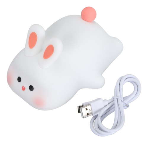 Luz De Silicona De Conejo Linda Usb Usb Recargable Lámpara