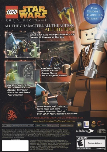 Lego Star Wars Ps2 Original Completo En Caja + Envio Gratis