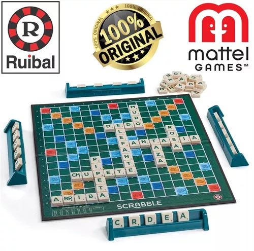 Original 10 Scrabble Ruibal Mattel Juego (+ Años)