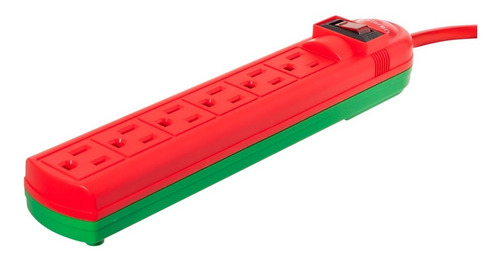 Multicontacto Paq Reno Y Luces Navidad Epack-nav-09 Steren Color Verde Oscuro