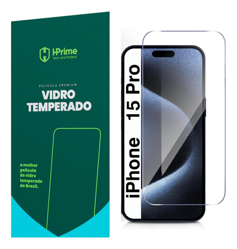 Película Hprime Vidro Temperado Para iPhone 15 Pro Tela 6.1