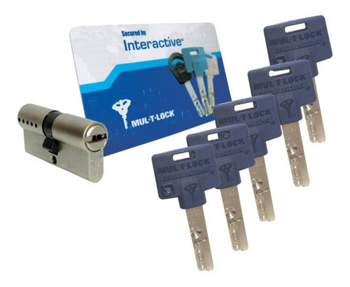 Cilindro Europerfil Niquel Satinado Interactive Mul-t-lock