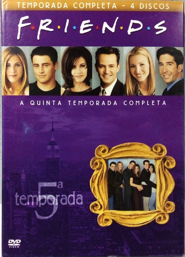 Friends 5ª Temporada Dvd 4 Discos Capa Com Luva Frete 15