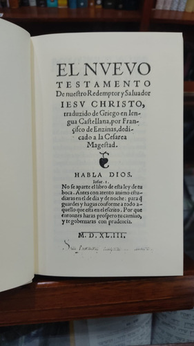Nuevo Testamento Francisco De Enzinas