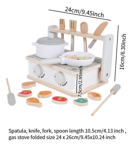 Cozinha De Brinquedo De Madeira, Mini Cozinha E