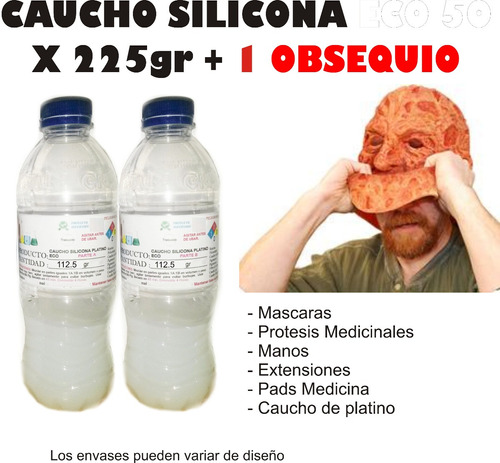 Caucho Silicona Liquido Moldes Eco 50 X225gr Protesis