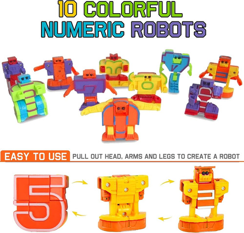Liberty Importa 15 Pcs Número De Robots Conjunto De Juguetes