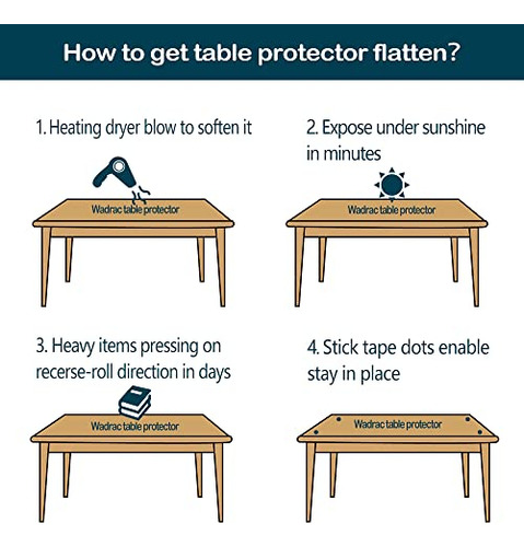 Mantel De Plástico Transparente Para Mesa De Comedor, Mesa D