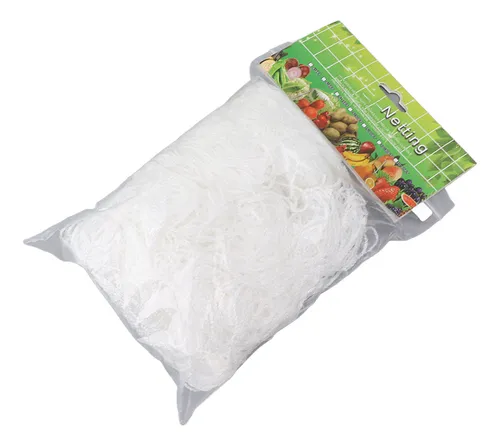 Red De Malla Para Plantas De Jardín, Poliéster Blanco
