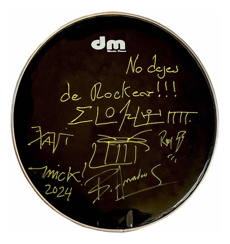 Drumhead Moderatto Firmado Autografiado