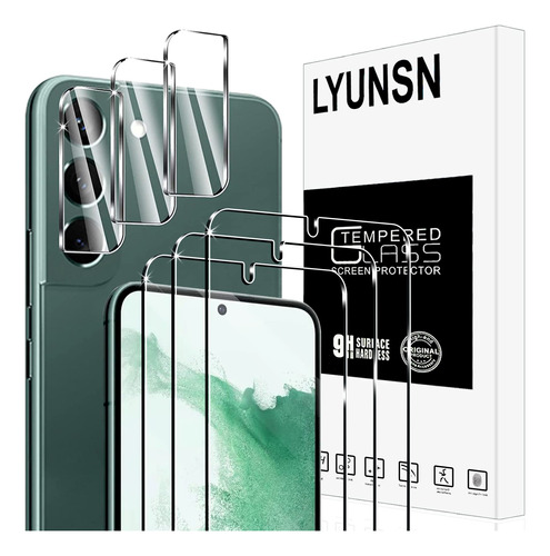 Lyunsn 3+3 Protector Pantalla Lente Camara Para Samsung S22