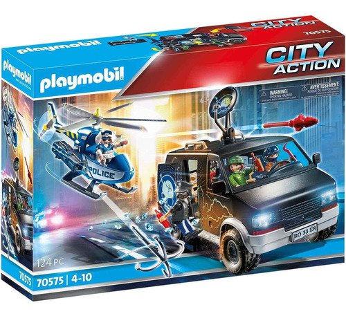 Playmobil City Action 70575 Helicóptero De Policía