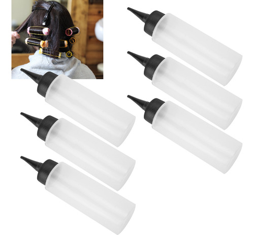 * Frasco Hair Salon Squeeze, 6 Peças, Aplicador De Shampoo