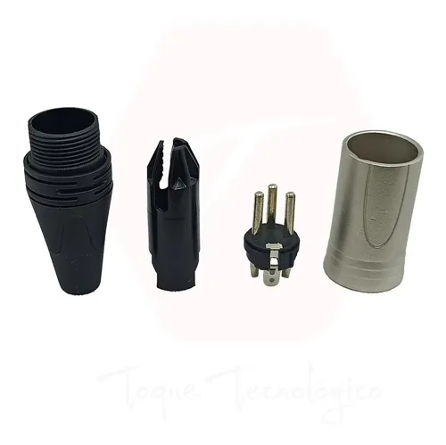Conector Xlr Macho Para Soldar Canon