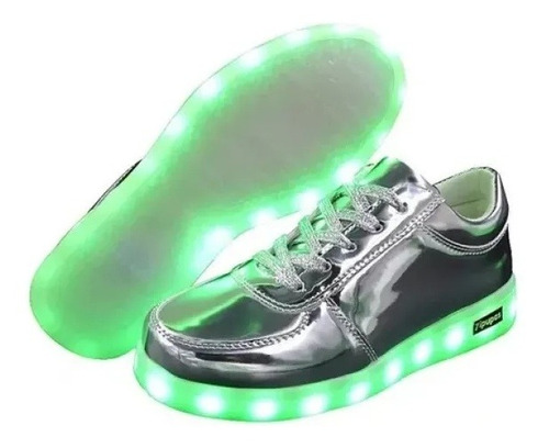 Luz Led Blanca Tenis Hombre Joven