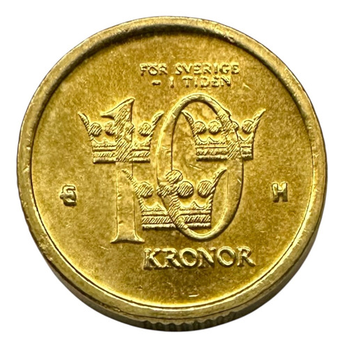 Suecia - 10 Kronor - Año 2004 - Km #895 - Gustaf (Usado)