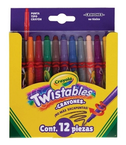 Crayones Twistables Mini Crayones Con 12 Piezas
