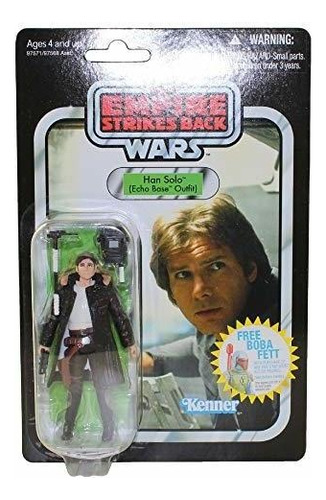 Star Wars 3,75 Pulgadas Vintage Figura Han Solo (echo Ba