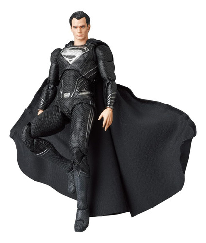 Figura Medicom Mafex Justice League - Superman Black Suit