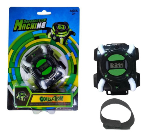 Relógio Brinquedo Ben 10 Omnitrix Hora Luz Sons Aliens