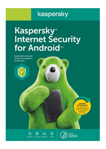 Licencia Kaspersky Internet Security Cel/tablet 1movil 2años