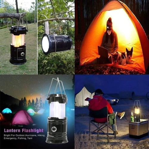 Linterna Solar,recargable Para Camping,lampara Districrisatv