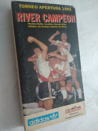 Vhs River Campeón Torneo Apertura ' 93 Duración 30 Minutos (Usado)