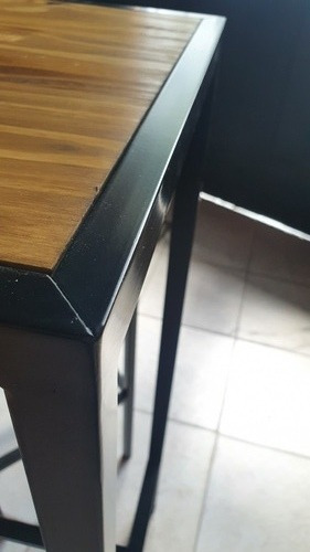 Imagen 4 de 6 de Mesa Barra Desayunador 120x40 + 4 Taburetes Linea Cubo