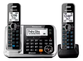 Telefone Sem Fio Panasonic Kx-tg7841 + Kx-tga680 Preto/prata