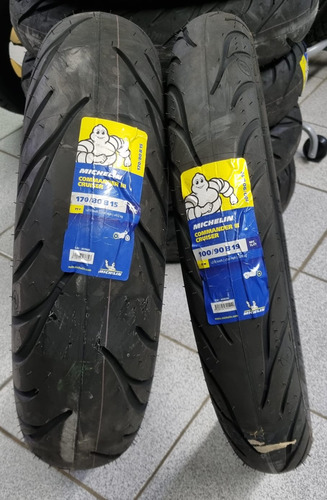 Par Pneus Michelin Commander 3 100/90 170/80 Shadow 600 Drag