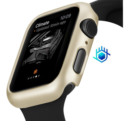 Imagen 4 de 10 de Funda Rigida + Mica Para Apple Watch Calidad Protector Mujer