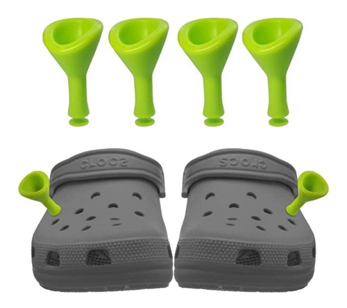 Jibbitz Orejas Shrek Para Crocs C/4 Piezas 4.3cm